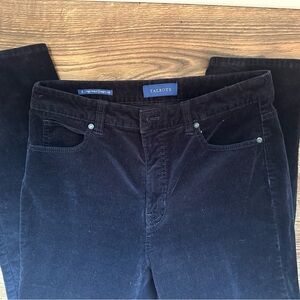 Talbots Women' Dark Blue Corduroy Straight Leg Pants